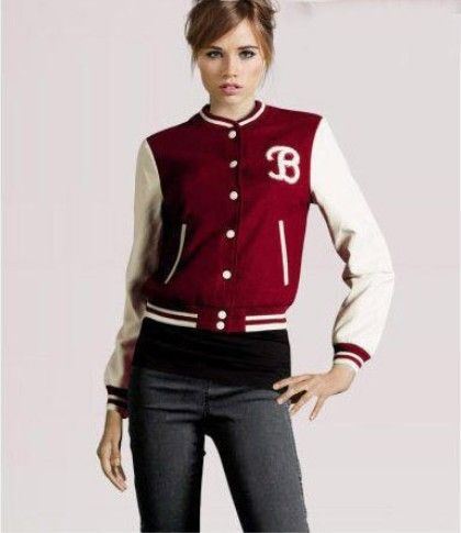 Super In Ladies Baseball Jackets Women's Sports Coats Lady's Brand