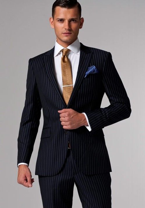 Mens Suits Accept Custom Made Suits Navy & White Pinstripe Suits ... Mens Suits Accept Custom Made Suits Navy & White Pinstripe Suits ...