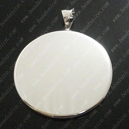 Beadsnice pendant base blank bezel cabochon setting for your jewelry making fits 25mm round cabochon hole 3X5mm ID10820
