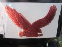 30PCS LOT Cheap 3d Car decals Funny Eagle gold silver and red Stickers ...