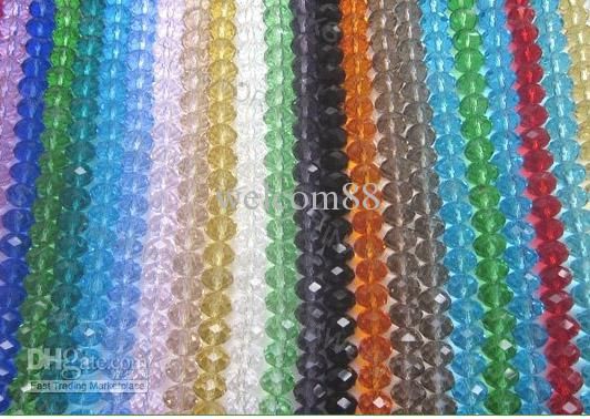 

720pcs/lot Mix Color Crystal Glass Round Faceted Beads For DIY craft Jewelry CS2