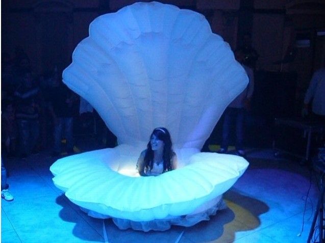 inflatable seashell chair