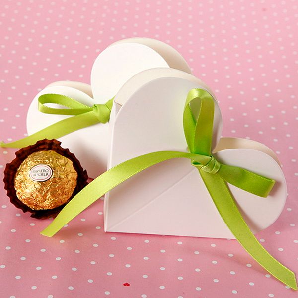 Heart Shaped Favor Boxes Wedding Favor Box Boxes Gift Box Candy Box For ...