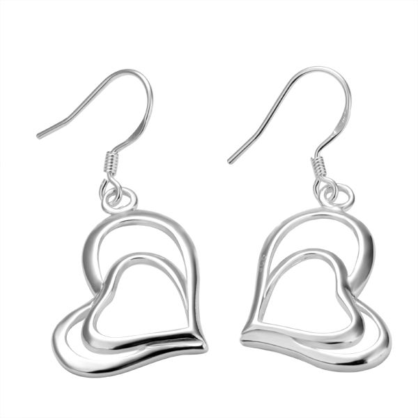 Best-selling 925 silver double heart earrings jewelry valentine free shipping 20pair/lot
Best-selling 925 silver double heart earrings jewelry valentine free shipping 20pair/lot