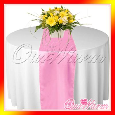table Silk Wedding Light history Satin Organza runners Runners  Runner Table Pink  Cloth