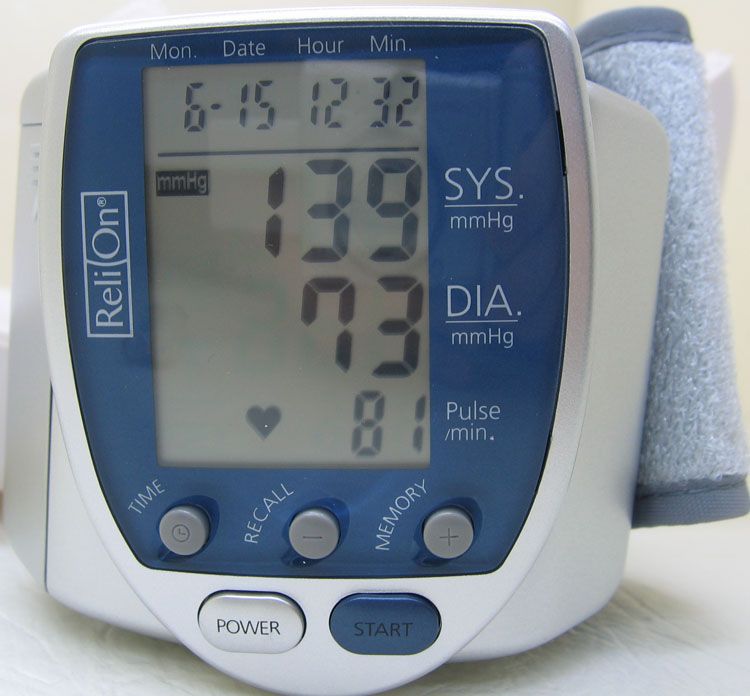Relion Automatic Blood Pressure Monitor Wrist Blood Pressure Monitor