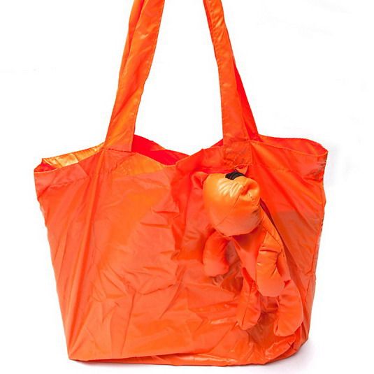 Nylon Eco Friendly Shopping Bags Bear Tote Bags Foldable Shopping Bags