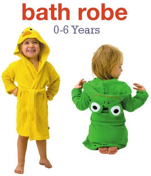 2017 Funny Frog Duck Kids Bath Robes Baby Bathrobe Bathing Boys Girls