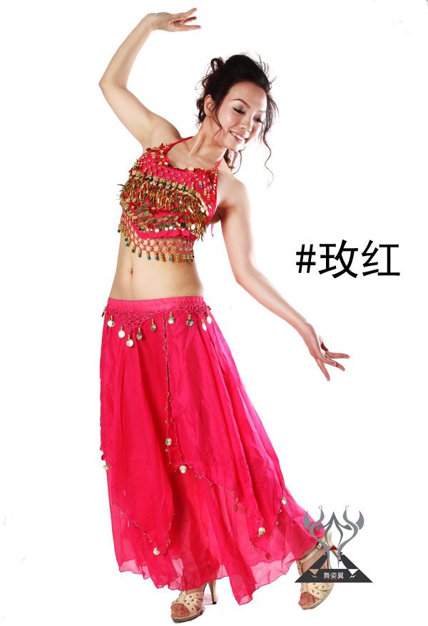 2016 Belly Dance Clothing Belly Dance Suit Belly Dance Performance Coat + Double Big Skirt Belly