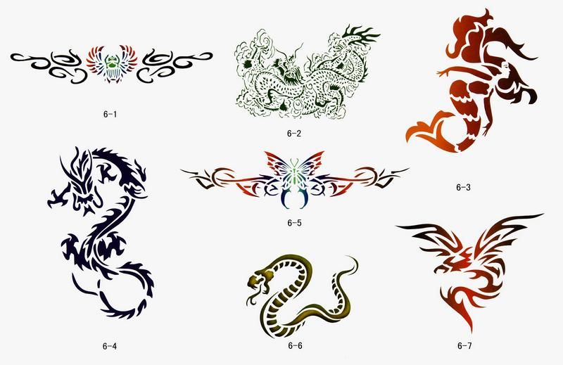 2017 Temporary Airbrush Tattoo Stencils Book Choose 3 Books From 20 Books From Kevintjan, 127.