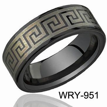 celtic wedding rings greek key