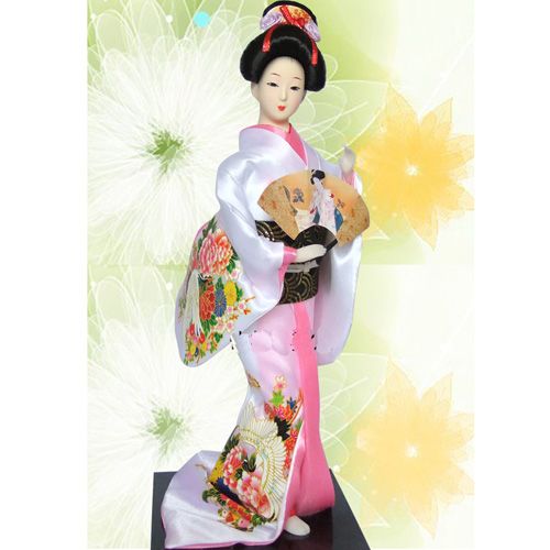 Cheap Japanese Kimono Dolls 12 Inch Mix Style Silk Handcrafts With
