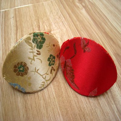 Small Shell Cheap Ring Boxes for Jewellery Packaging Handmade Silk brocade Cardboard Colorful Mini Jewelry Box Case wholesale 50pcs/lot