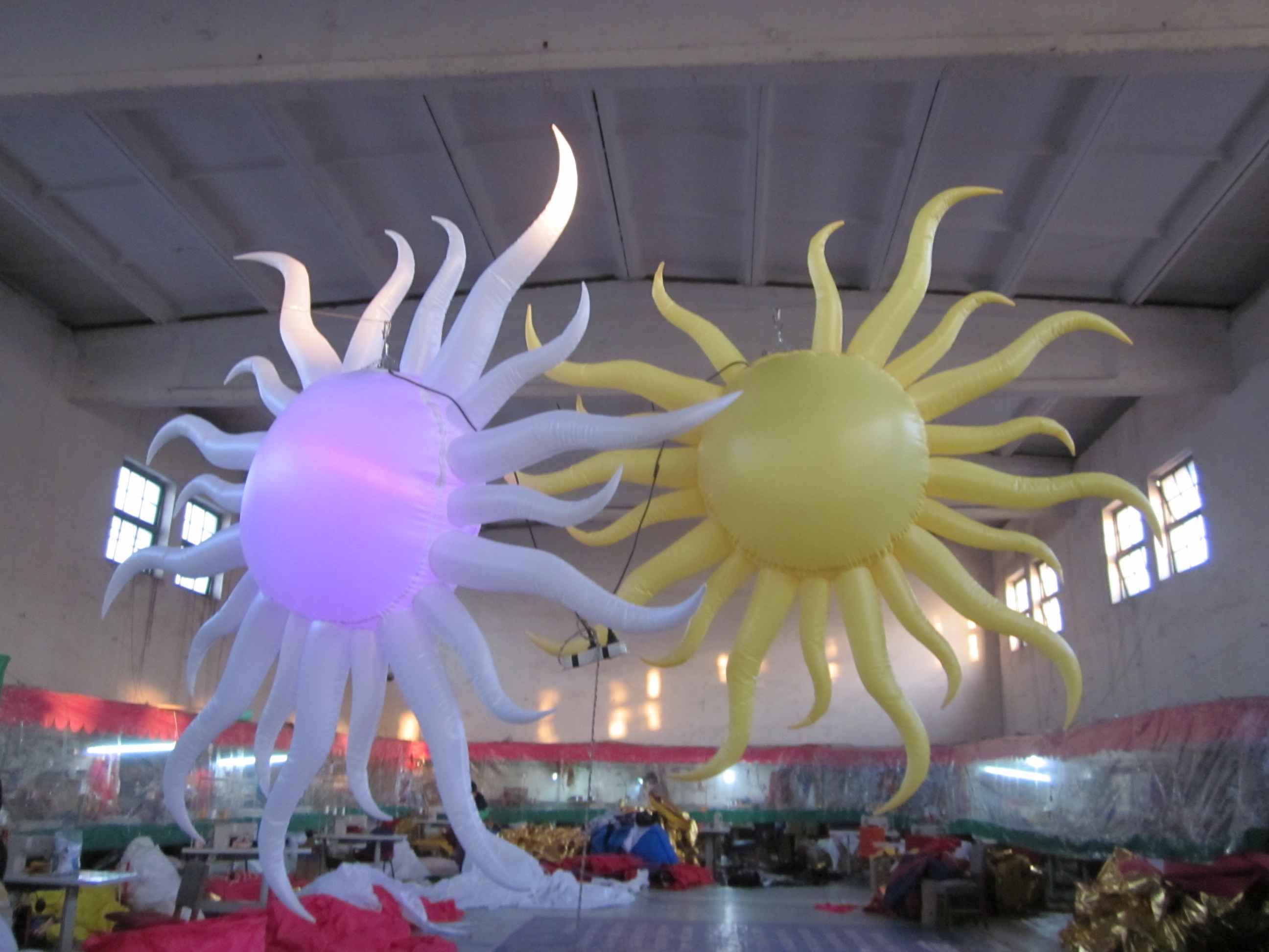 2017 2m Led Light Inflatable Sun For Event,Party Decoration From