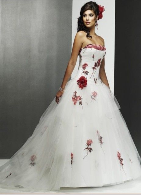 wedding dresses roses