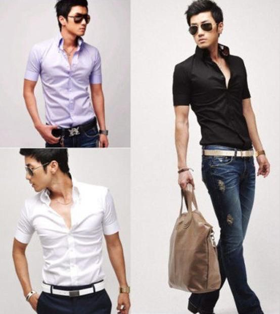 2017 2012 Mens Slim Fit Stylish Dress Short Sleeve Shirts Men ... 2017 2012 Mens Slim Fit Stylish Dress Short Sleeve Shirts Men ...