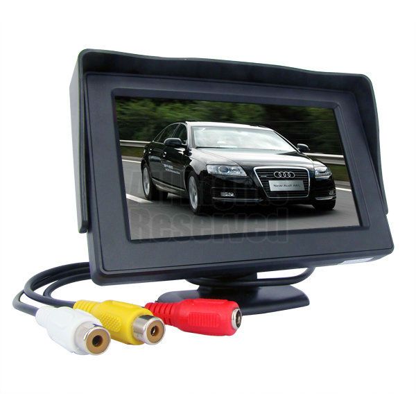 18 IR LED CCD Reverse Camera 12V/24V + 4.3" LCD Car Monitor + 10m Video Cable Bus Truck Parking Rear view Kit