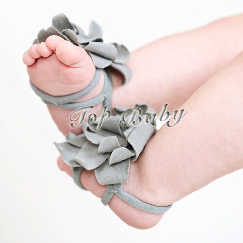 TOP BABY Foot Flower Baby Shoes Flowers Summer Strappy Sandal Footwear ...