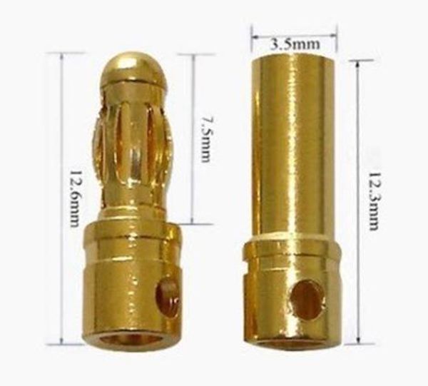 new arrival Gold Plated 3.5mm Bullet banana Connector ( banana plug ) For ESC battery
new arrival Gold Plated 3.5mm Bullet banana Connector ( banana plug ) For ESC battery