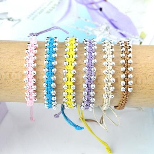2017 Beads Monochrome Soft String Handmade Bracelets Friendship