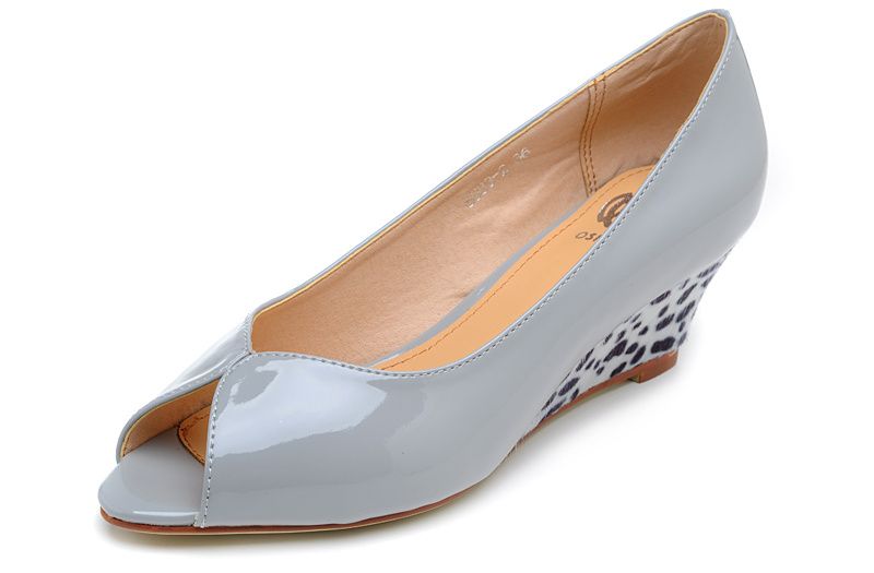 2012 Fashion High Wedge Shoes-silver Grey,lady Sandals,cheap Shoes ...