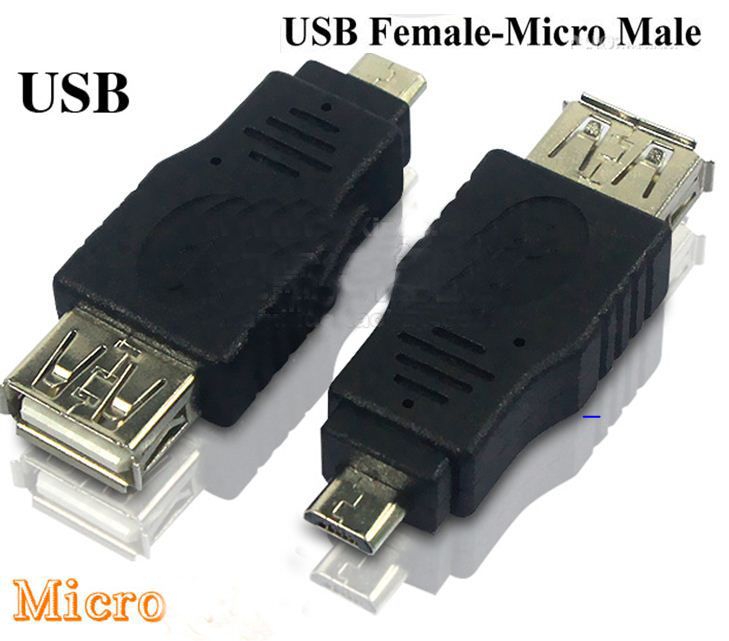 Usb 2.0 A Female To Micro B Male Adapter Converter F/M For Tablet