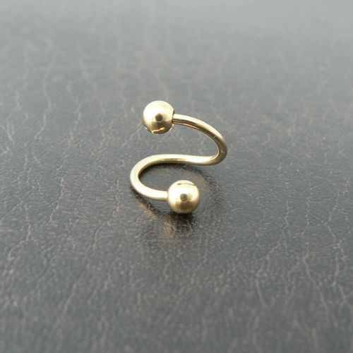 2017 Eyebrow Rings Cool Eyebrow Rings Anodized Titanium Gold 16 Gauge