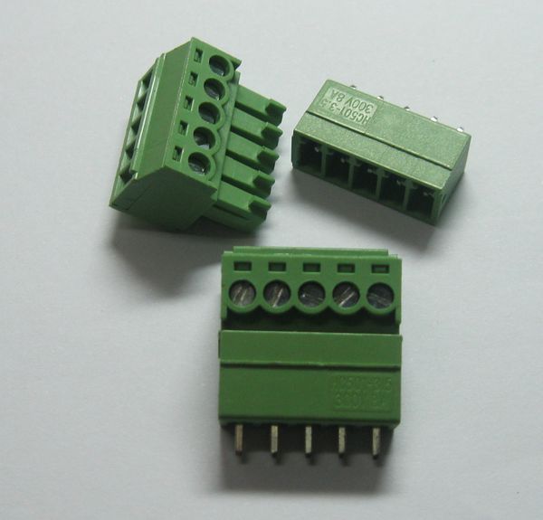 20 pcs 5pin/way Pitch 3.5mm Screw Terminal Block Connector Green Color T Type with pin
20 pcs 5pin/way Pitch 3.5mm Screw Terminal Block Connector Green Color T Type with pin