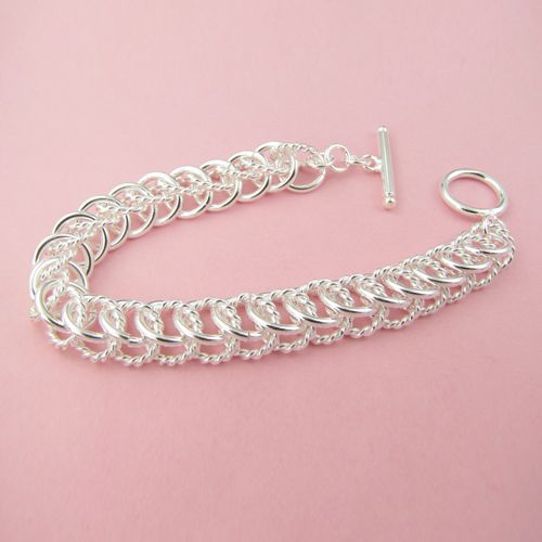 Fashions (Jewelry Manufacturer)925 Sterling Silver multi circle link Bracelets fashion jewelry Bracelets jewelry factory price