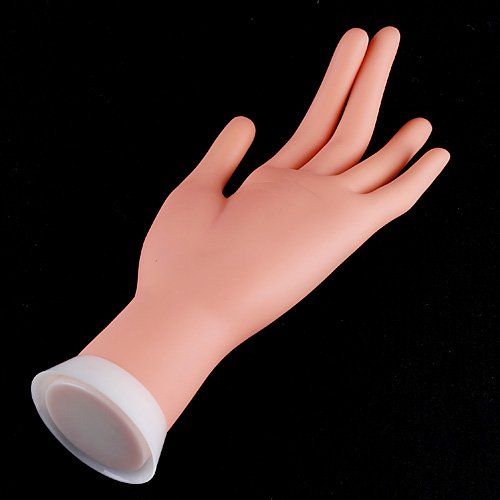 aj074adjustable Nail Art Fake Hand For Training & Practice