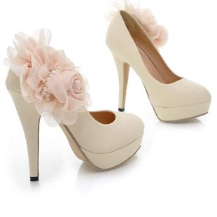 Cream Color Pantshoes High Heel Dress Shoes 2012A021 Online with 31 ...
