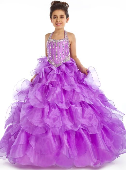 little girl dresses purple