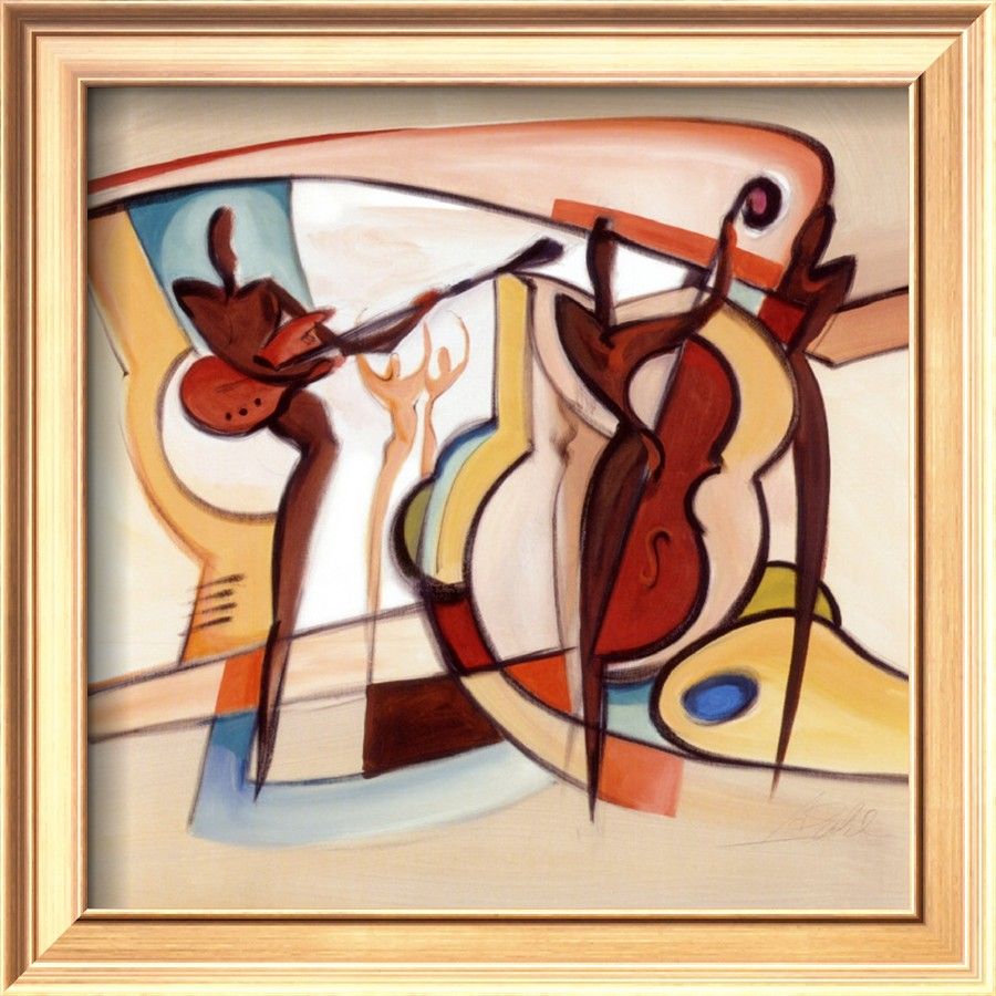 abstract oil painting canvashome decorblind willys middle by alfred gockelhigh