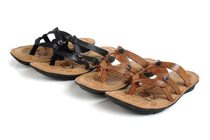 2012 Hot Fashion Men Black and brown Sandals recreational shoe Soft ...