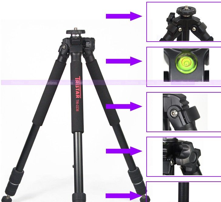2017 Pro Tristar Tri 2230 Transformer Monopod Tripod Kit 1590mm From
