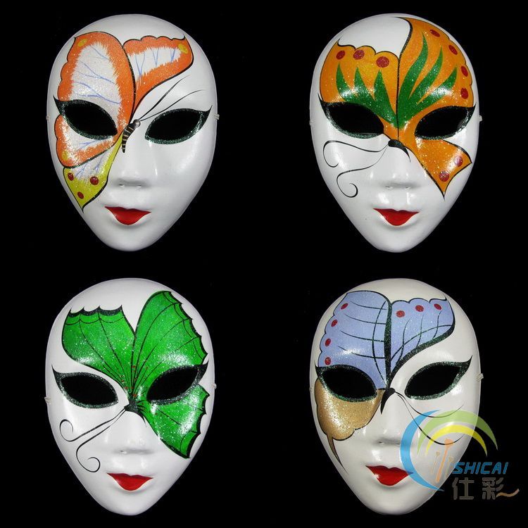 Buy Masquerade Mask Wholesale Full Face Chinese Mache Women's