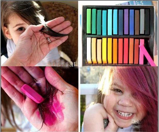 how to dye your hair with crayon