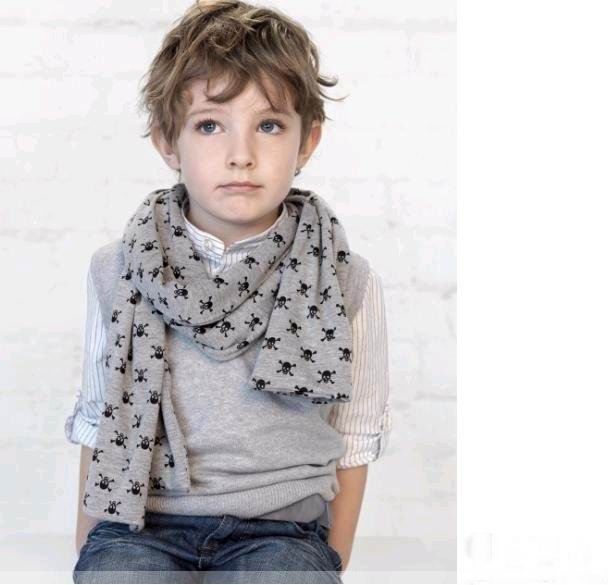 2017 Child Baby Baby Scarves Double Skull Scarves Shawl Printing Family Scarves Wfeif,Dandys