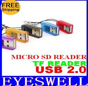 Ücretsiz kargo Başparmak Yüksek Hızlı Bellek Kartı Okuyucu için Mikro SD T-Flaş TF