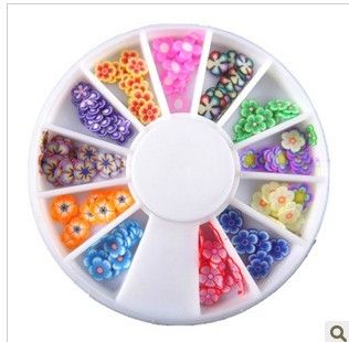 Wholesale Japanese nail jewelry fruits flowers animal Fimo nail patch