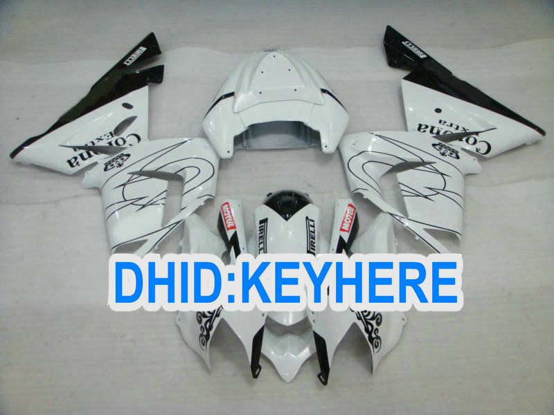 KN42 White corona Fairing kit for kawasaki ninja ZX-10 2004 2005 ZX 10R 04-05 ZX10R 04 05 body work, Same as picture
KN42 White corona Fairing kit for kawasaki ninja ZX-10 2004 2005 ZX 10R 04-05 ZX10R 04 05 body work, Same as picture