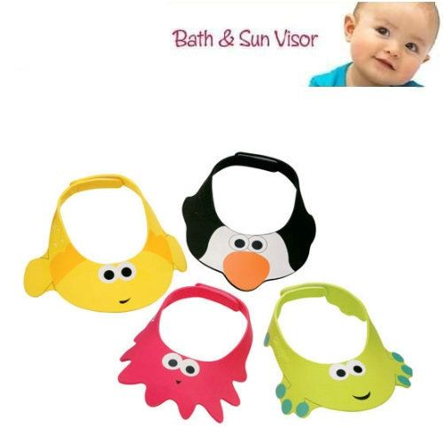 2017 New Sun Bath Visor Baby Sun Cap Hat Baby Shower Cap Hat Baby Bath