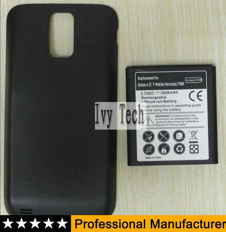 For Samsung T989 I9100 Extended Battery Back Cover T ...