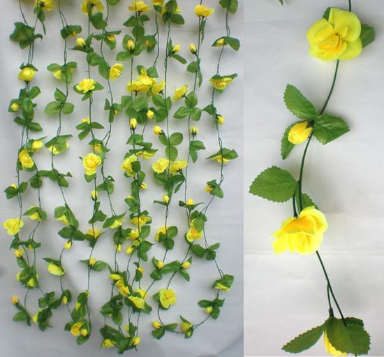 2018 50stem Rose Garlands Artificial Silk Flower Trailing Plants