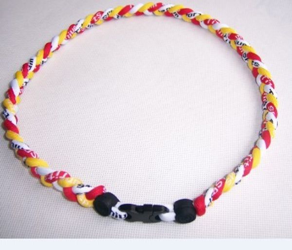 Wholesale - 39 colors 3 ropes 3 Tornado Germanium TitaniumTornado Necklaces ,18",20",22" +Retai
Wholesale - 39 colors 3 ropes 3 Tornado Germanium TitaniumTornado Necklaces ,18",20",22" +Retai