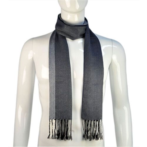 High Quality Men Scarf 2015 ,Stripe Navy Blue Guys Scarves ,Men'S