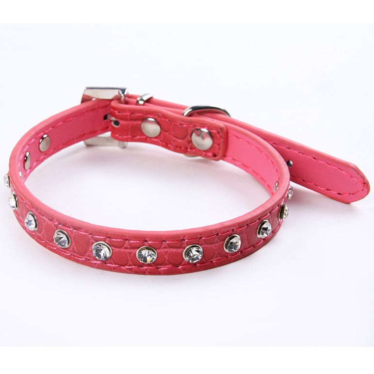 ... - Dog collar rhinestone leather jewelry pet collars for puppy ... - Dog collar rhinestone leather jewelry pet collars for puppy