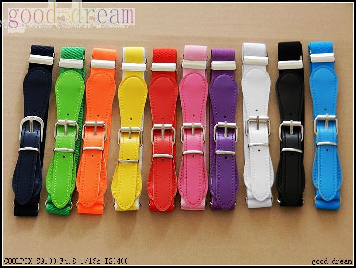 Baby Elastic Belt Children Belt Boys And Girls Candy Color Belt Elastic