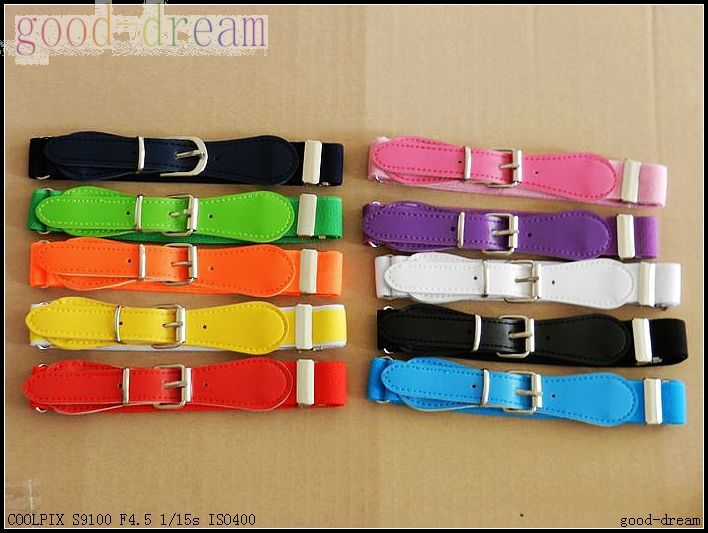 2017 Baby Elastic Belt Children Belt Boys And Girls Candy Color Belt