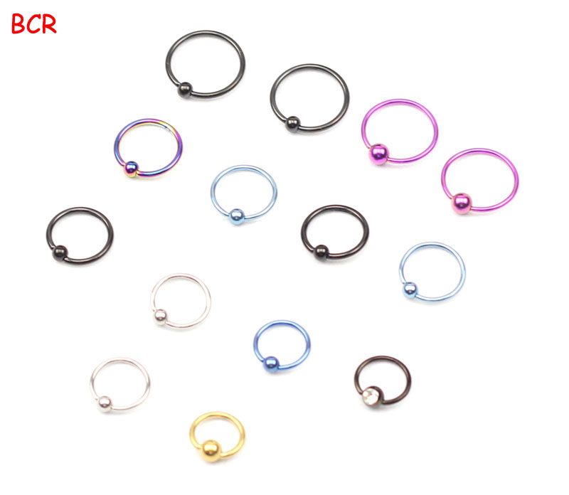 2017 Ball Closure Rings Piercing Body Jewelry Nose Rings Multi Purpose